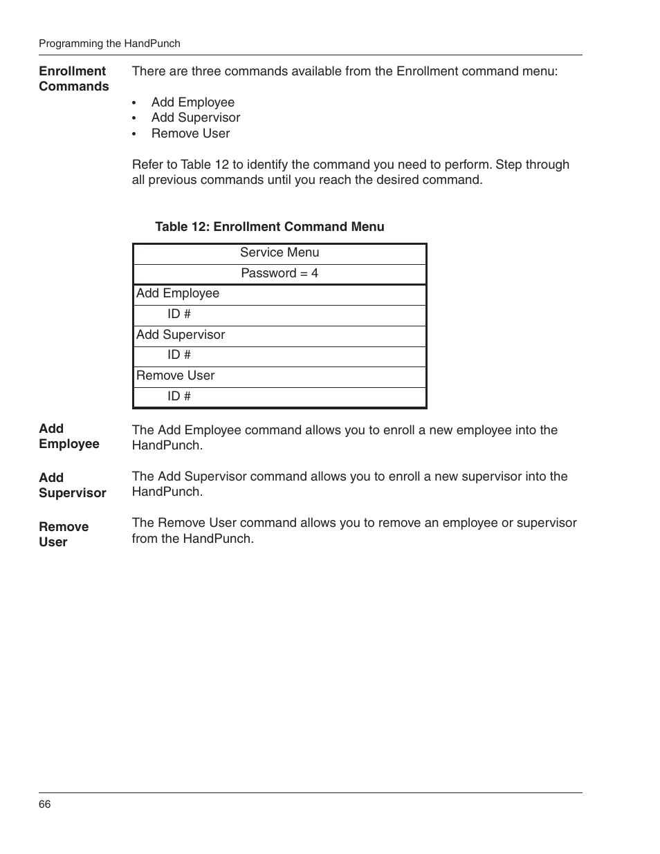 Acroprint HandPunch 4000 User Manual | Page 68 / 101