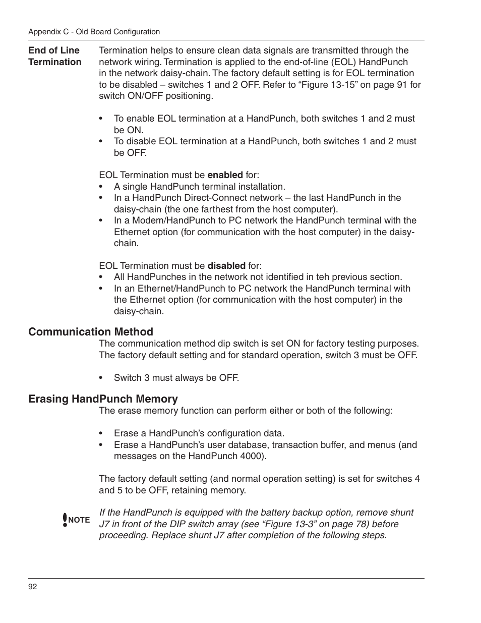 Acroprint HandPunch 4000 User Manual | Page 94 / 101