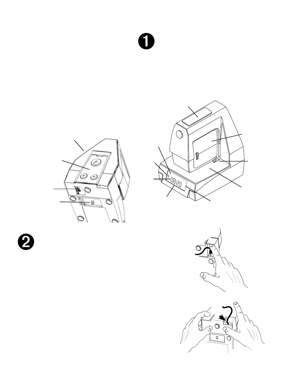 Acroprint ESP180 Time Stamp User Manual | 2 pages