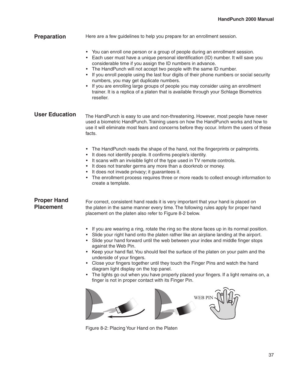 Acroprint HandPunch 2000 User Manual | Page 38 / 62