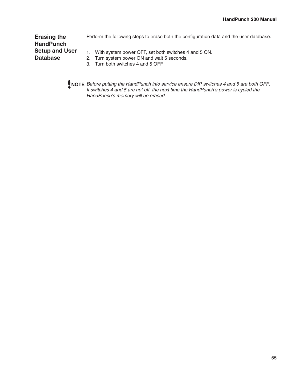 Acroprint HandPunch 2000 User Manual | Page 56 / 62