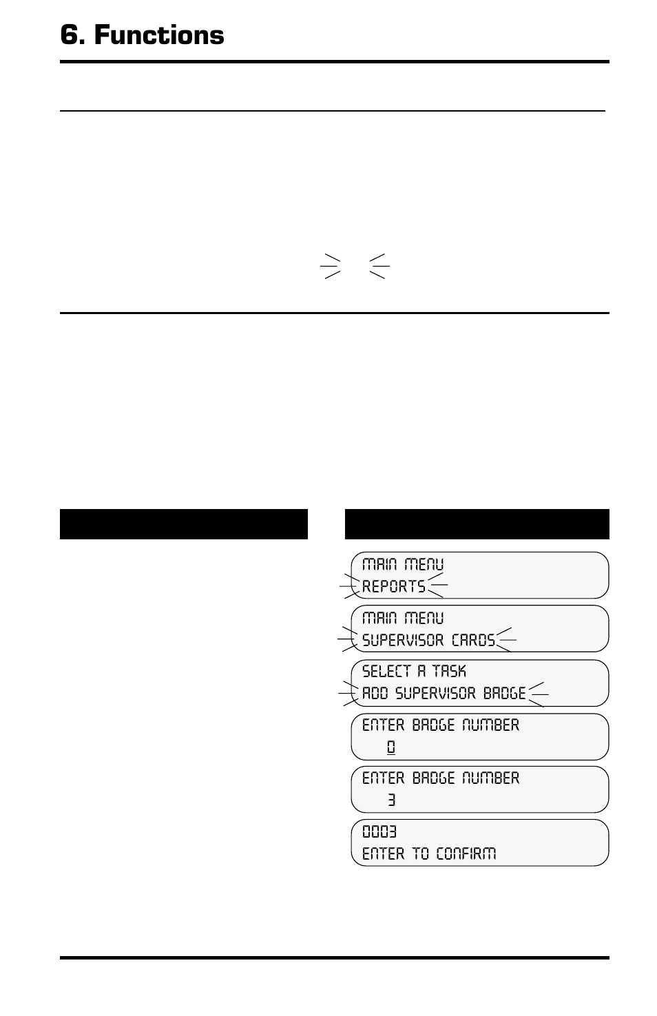 Functions, 2 supervisor badges, 1 introduction | Acroprint Time Q User Manual | Page 20 / 60