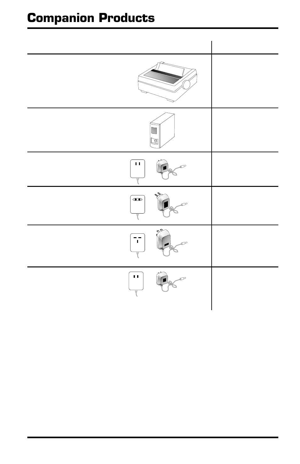 Companion products | Acroprint Time Q User Manual | Page 56 / 60