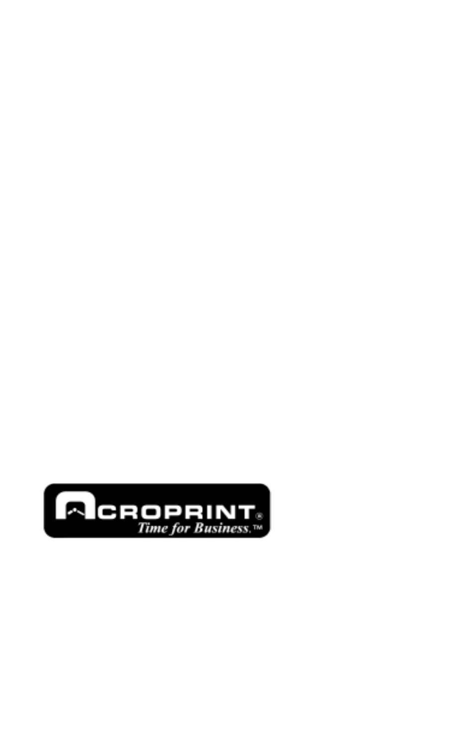 Acroprint Time Q User Manual | Page 60 / 60