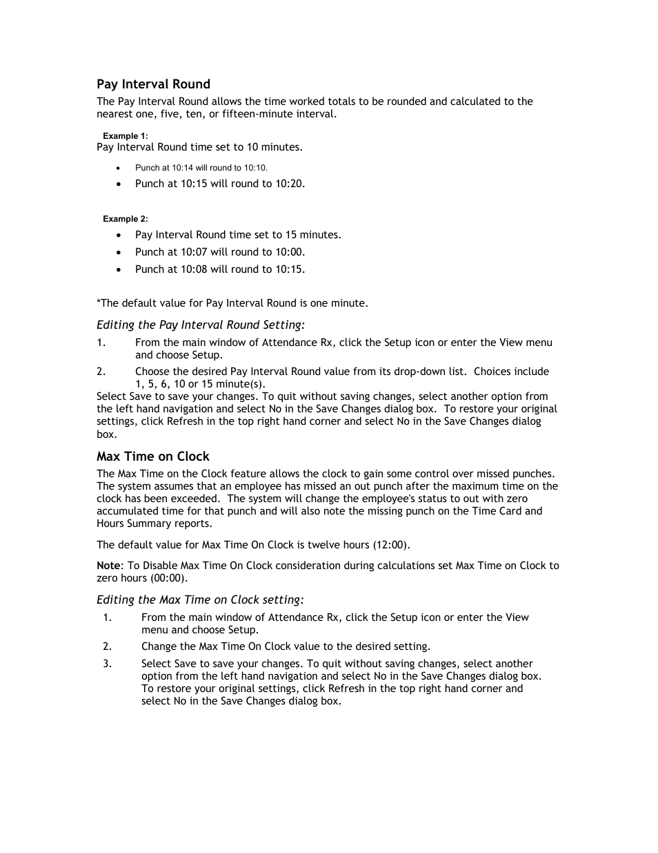 Acroprint Attendance Rx User Manual | Page 15 / 60
