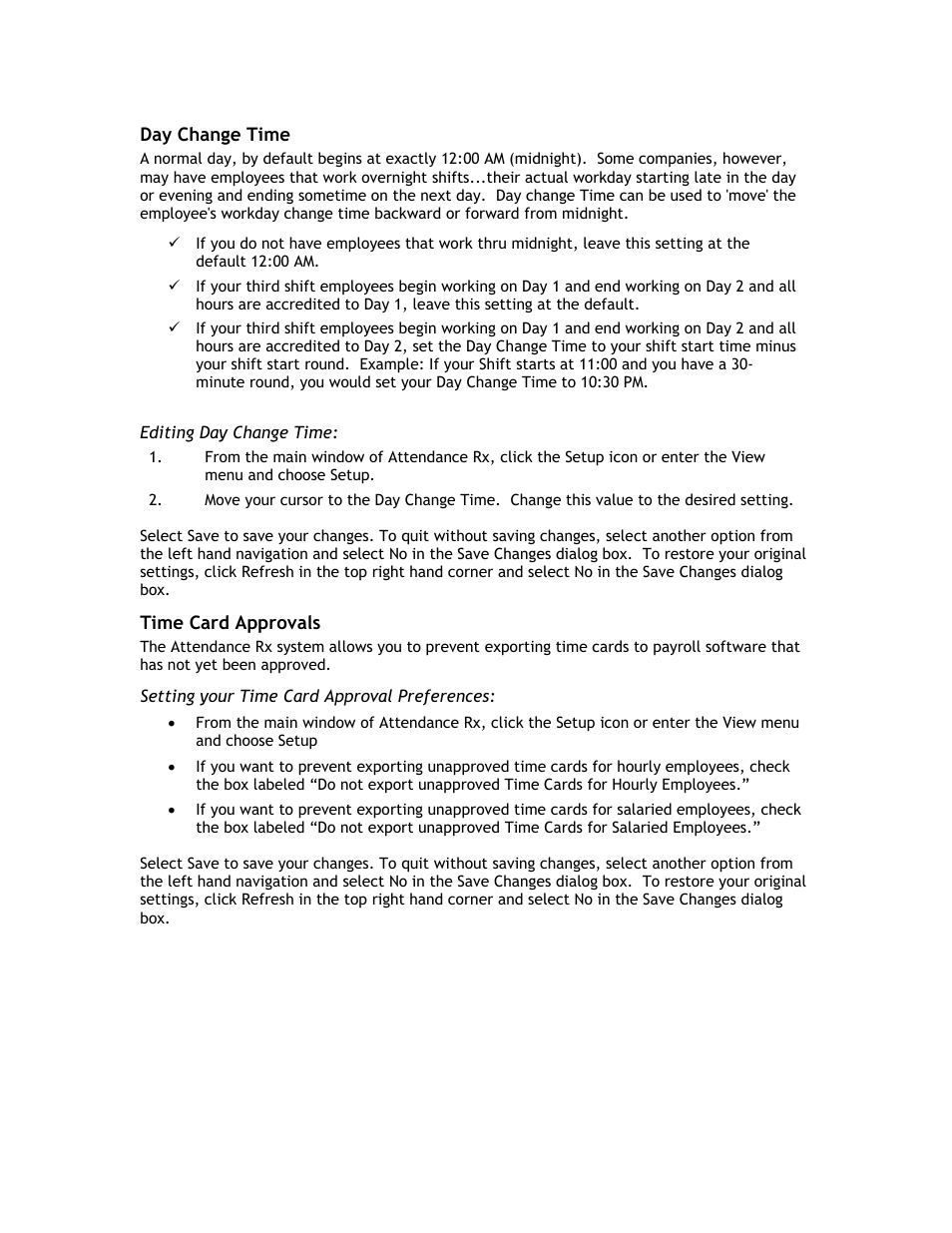 Acroprint Attendance Rx User Manual | Page 16 / 60