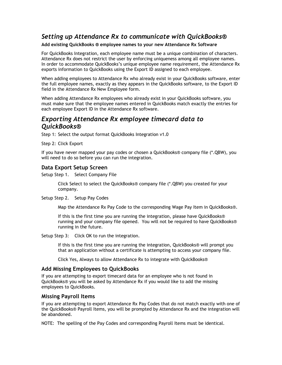 Acroprint Attendance Rx User Manual | Page 56 / 60