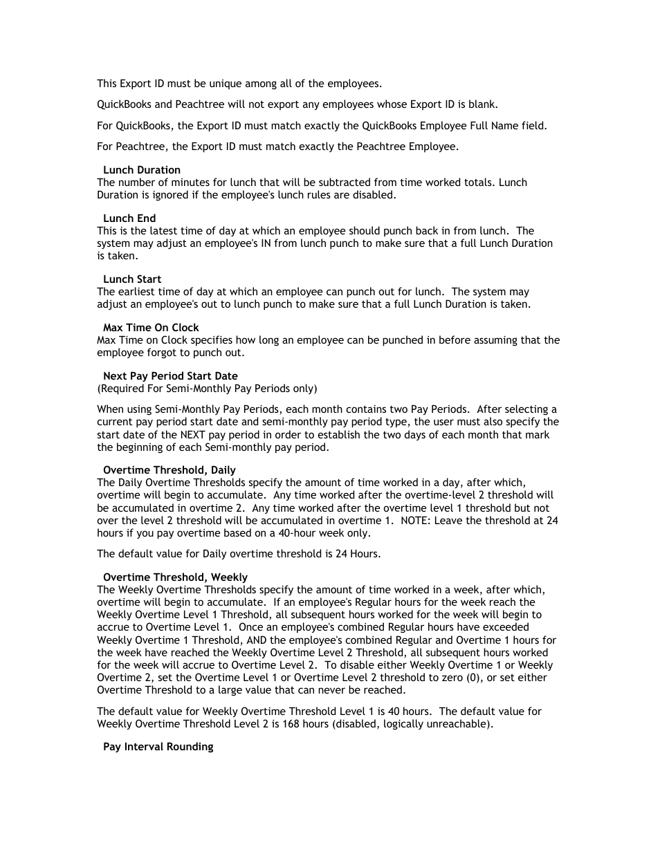 Acroprint Attendance Rx User Manual | Page 59 / 60