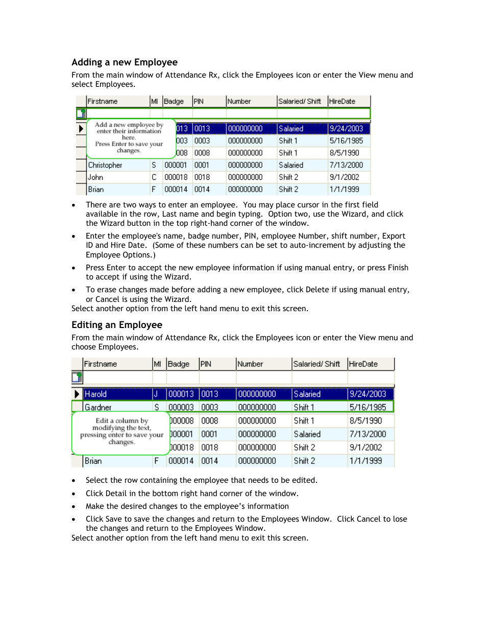Acroprint Attendance Rx User Manual | Page 8 / 60