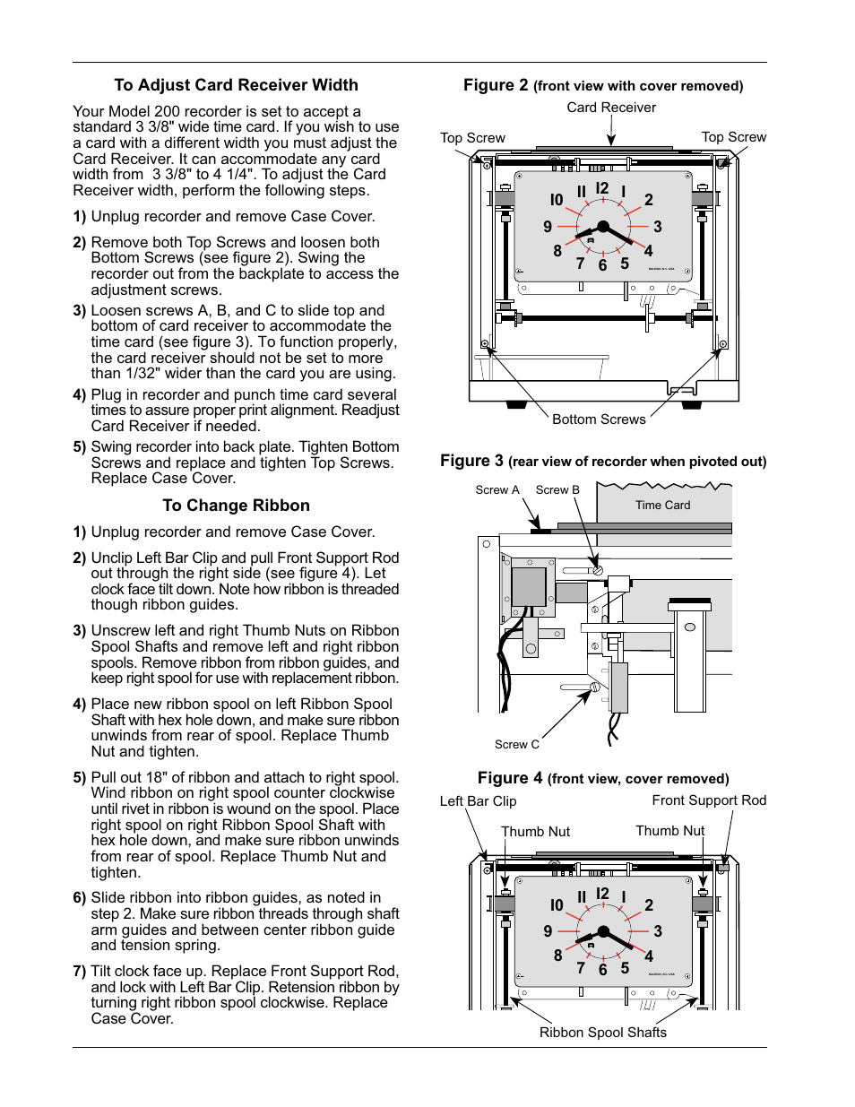 Acroprint 200 Clip-O-Matic User Manual | Page 2 / 4