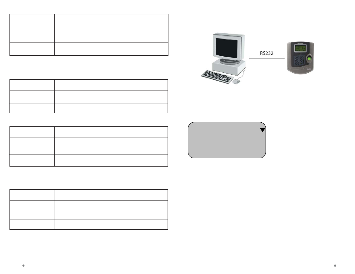 Acroprint timeQplus Biometric (V2) TQ100 Terminal User Manual | Page 11 / 44