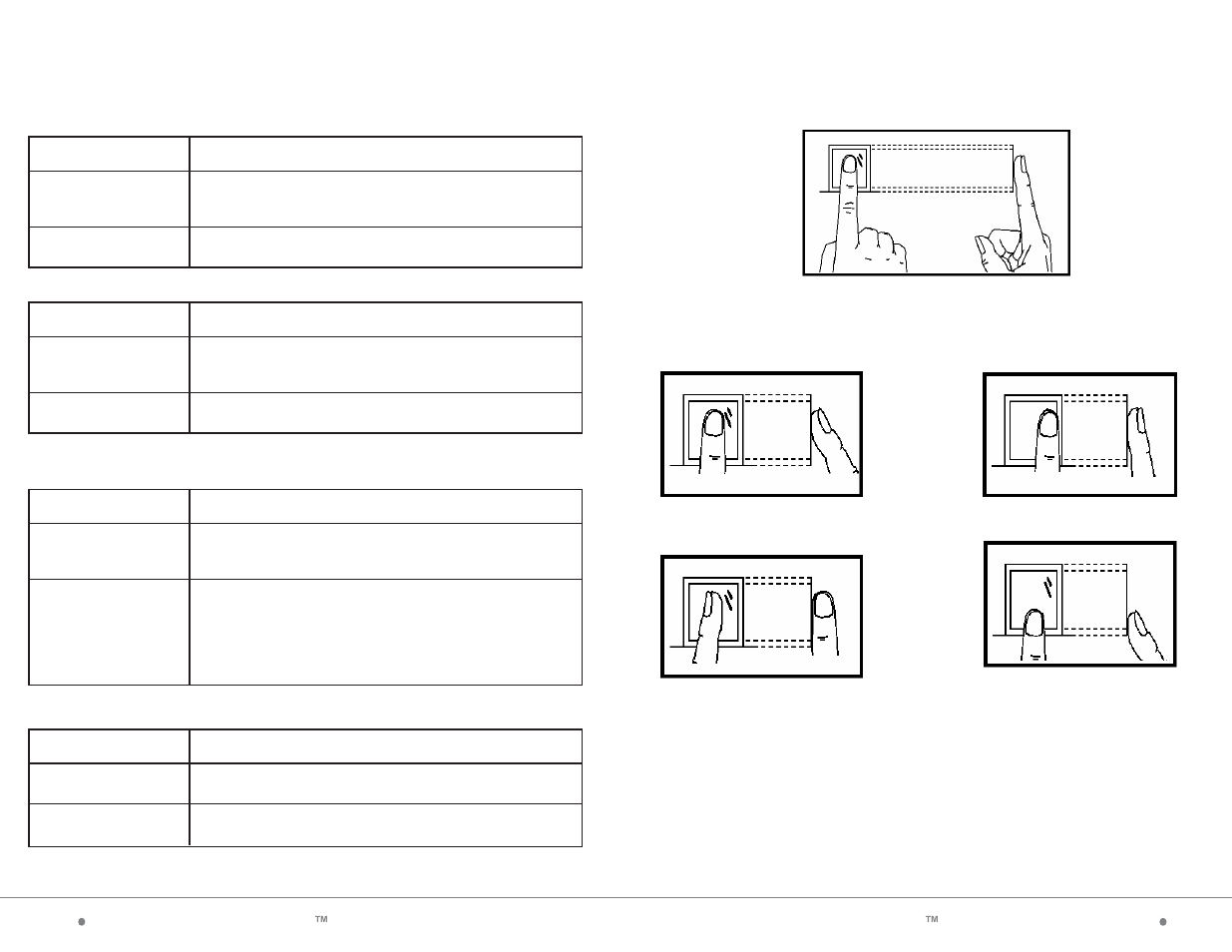 Correct | Acroprint timeQplus Biometric (V2) TQ100 Terminal User Manual | Page 15 / 44