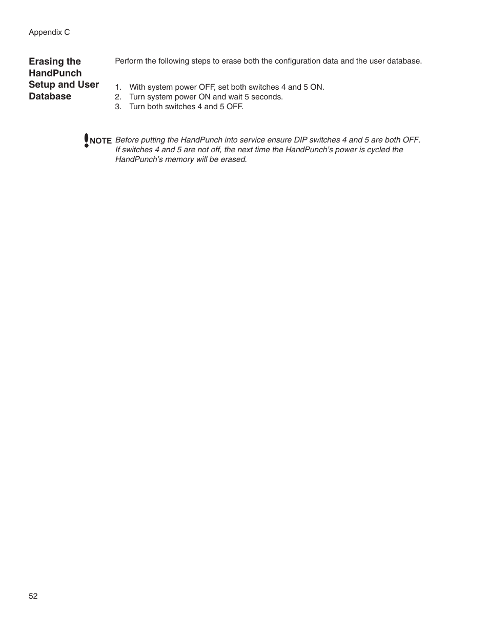 Acroprint HandPunch 1000 User Manual | Page 54 / 60