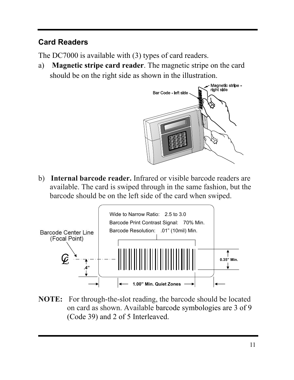 Acroprint DC7000 User Manual | Page 11 / 36