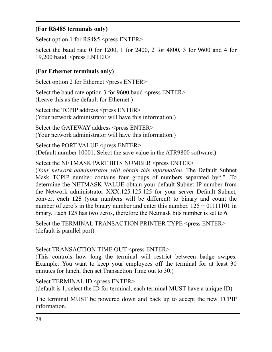 Acroprint DC7000 User Manual | Page 28 / 36