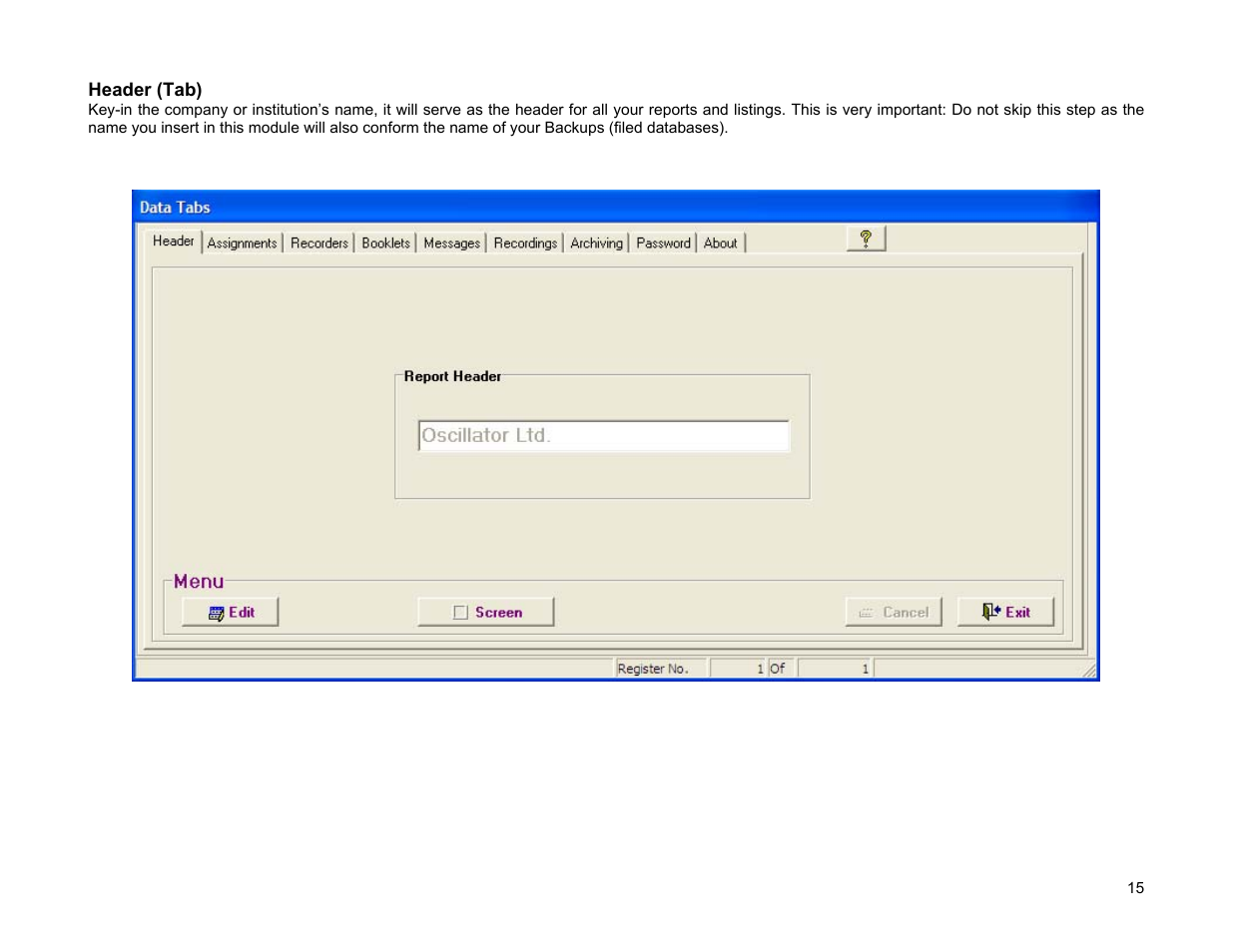 Acroprint ARES Express User Manual | Page 15 / 39