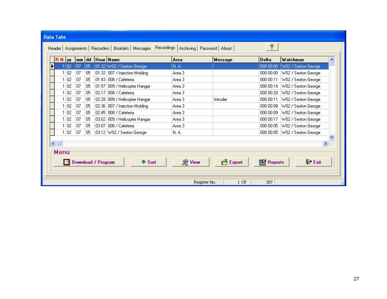 Acroprint ARES Express User Manual | Page 27 / 39