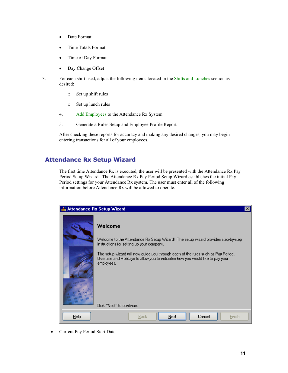 Acroprint Attendance Rx User Manual | Page 11 / 61