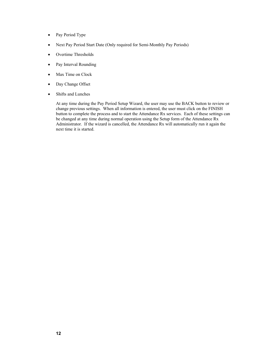 Acroprint Attendance Rx User Manual | Page 12 / 61