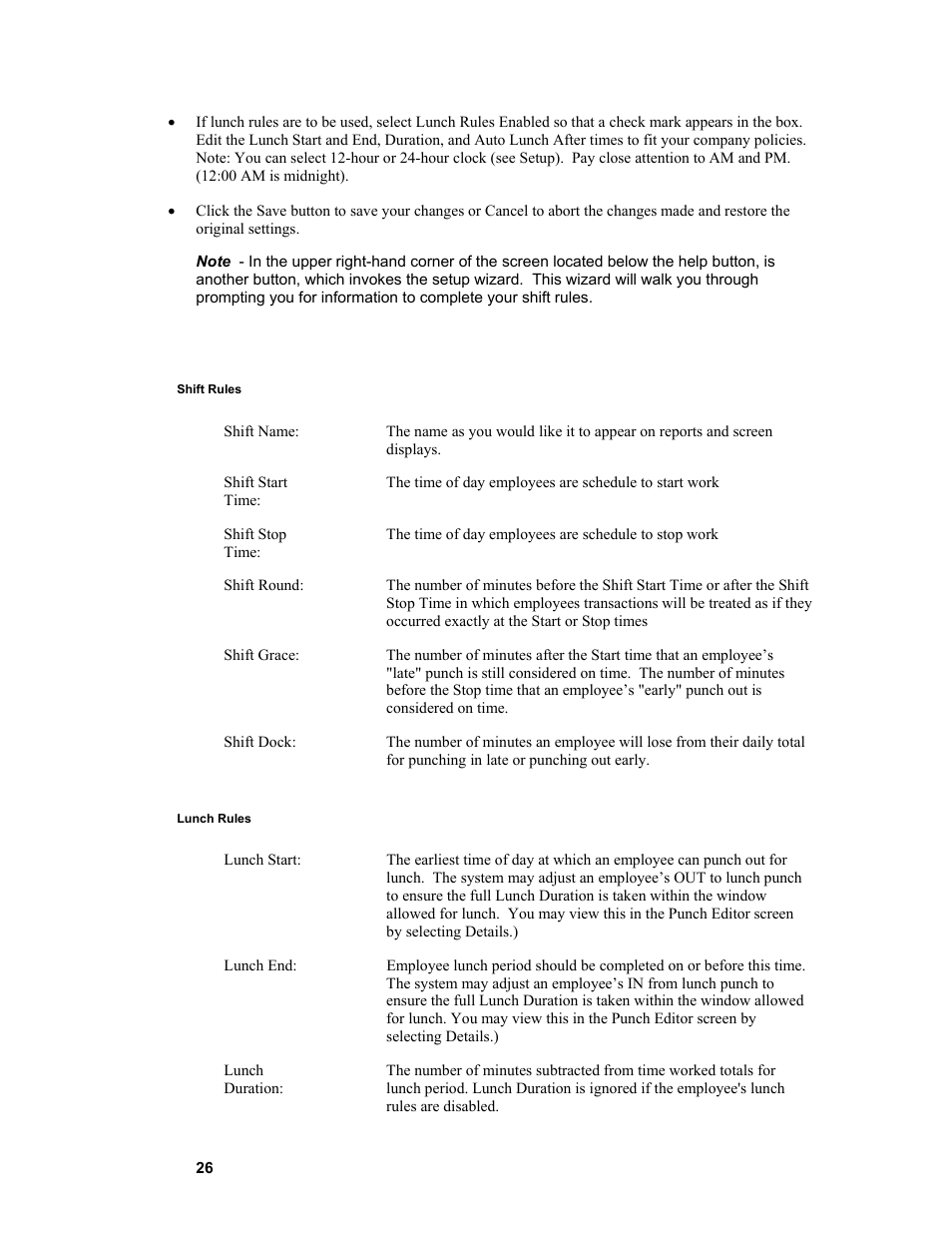 Acroprint Attendance Rx User Manual | Page 26 / 61