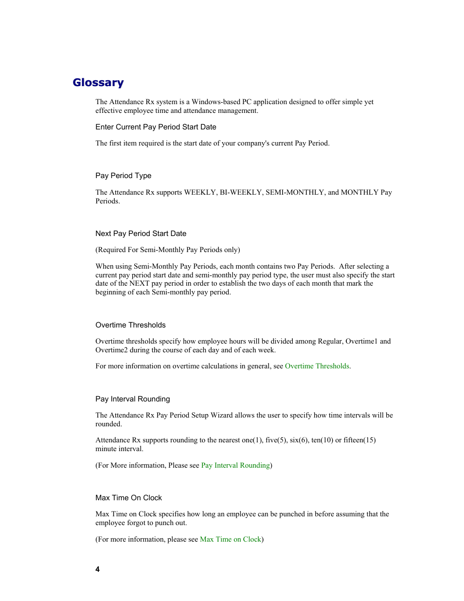 Acroprint Attendance Rx User Manual | Page 4 / 61