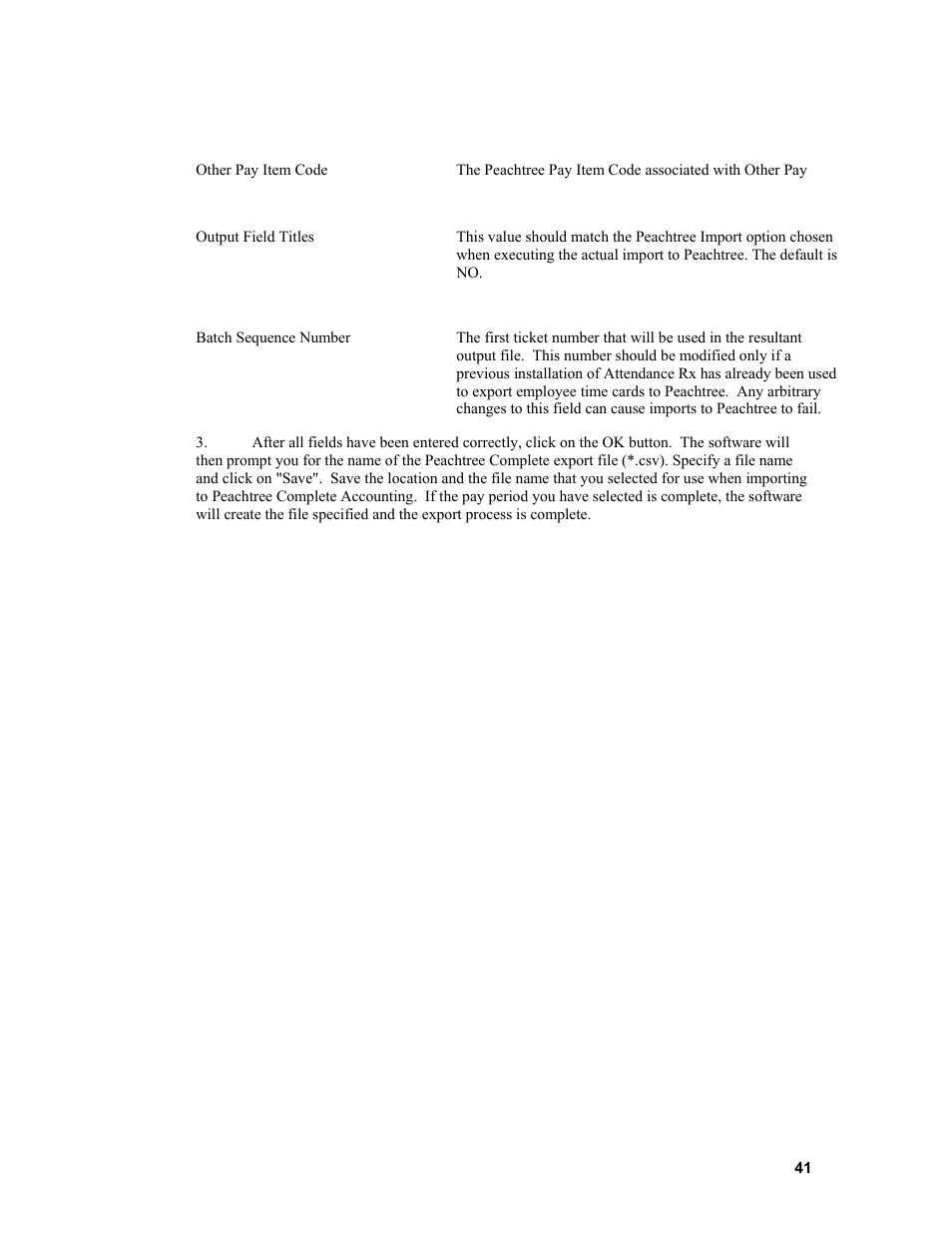 Acroprint Attendance Rx User Manual | Page 41 / 61