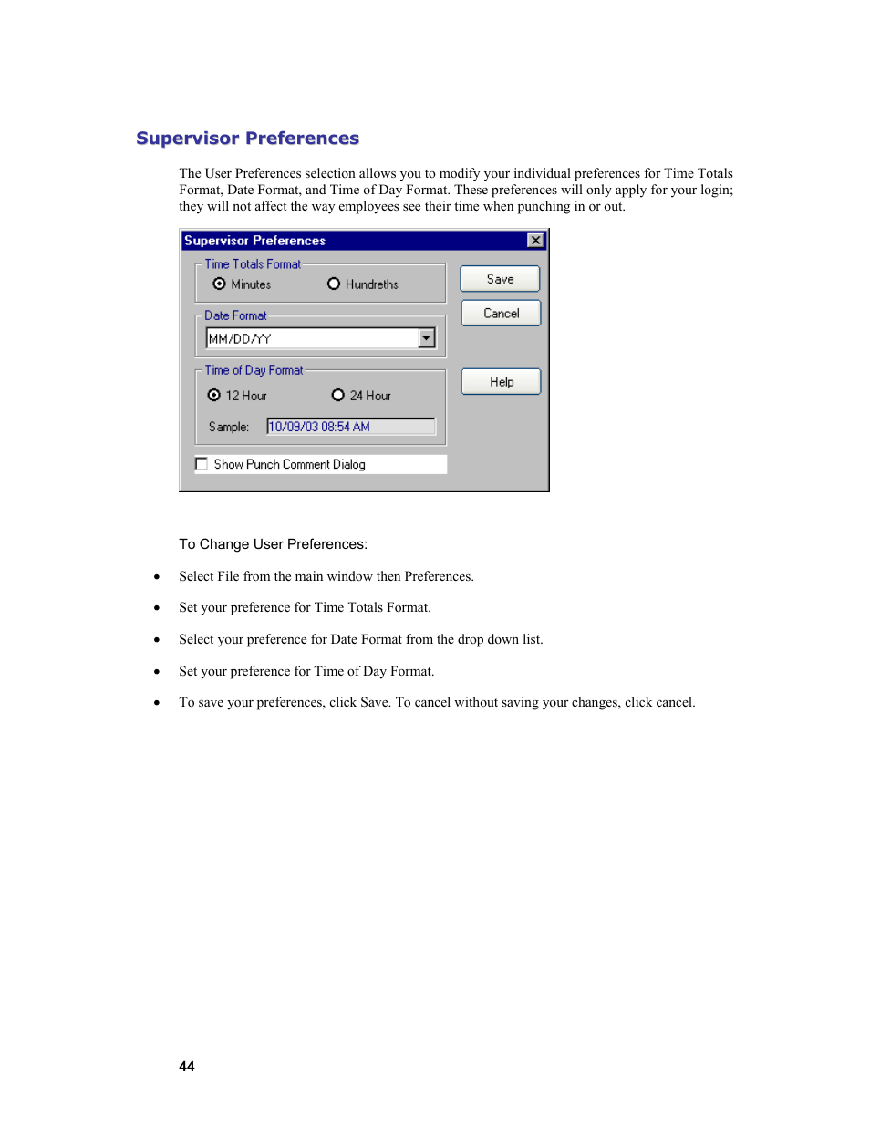 Acroprint Attendance Rx User Manual | Page 44 / 61