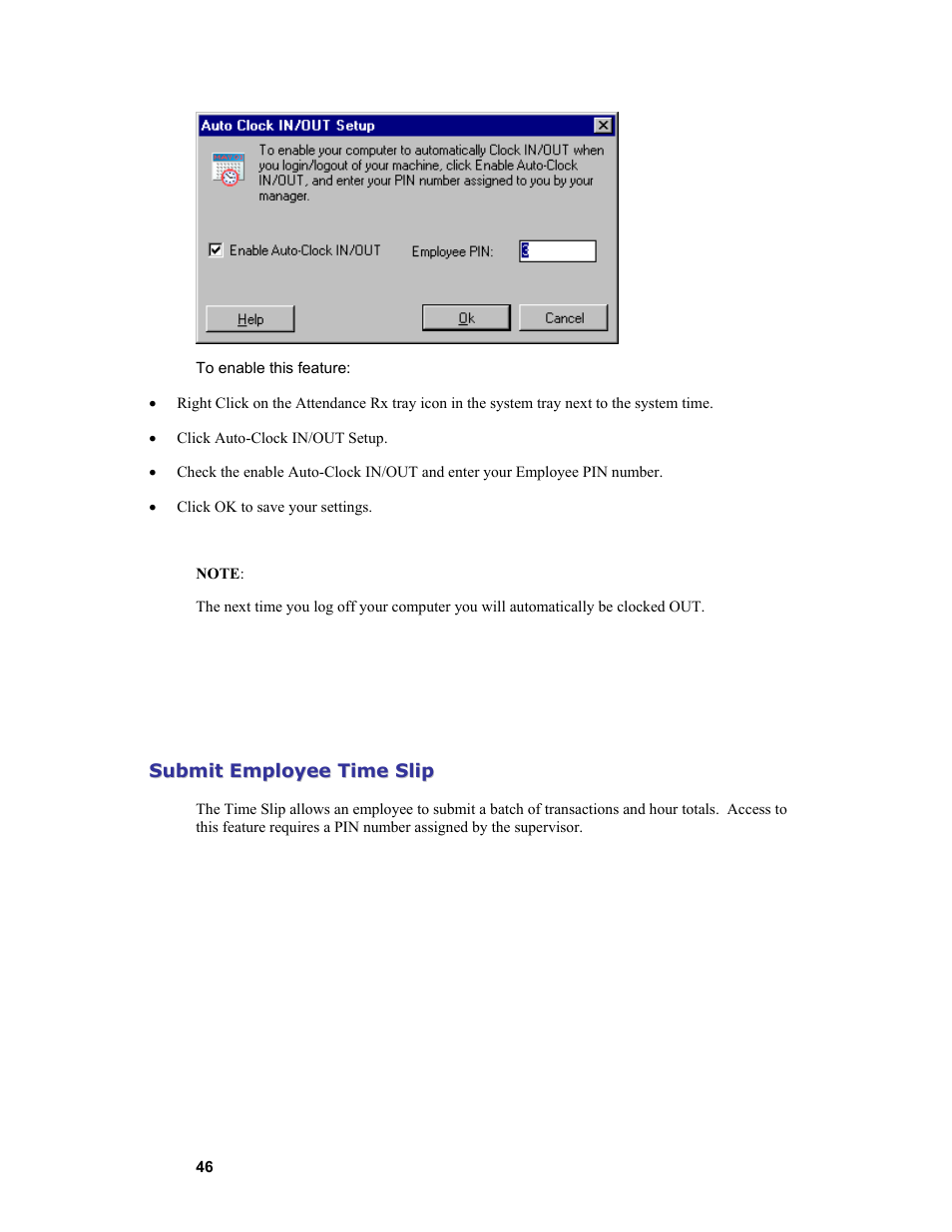 Acroprint Attendance Rx User Manual | Page 46 / 61