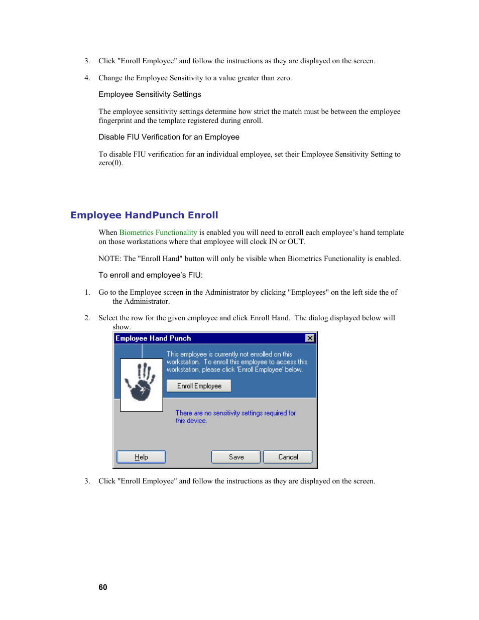 Acroprint Attendance Rx User Manual | Page 60 / 61