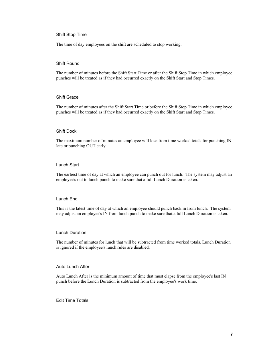 Acroprint Attendance Rx User Manual | Page 7 / 61