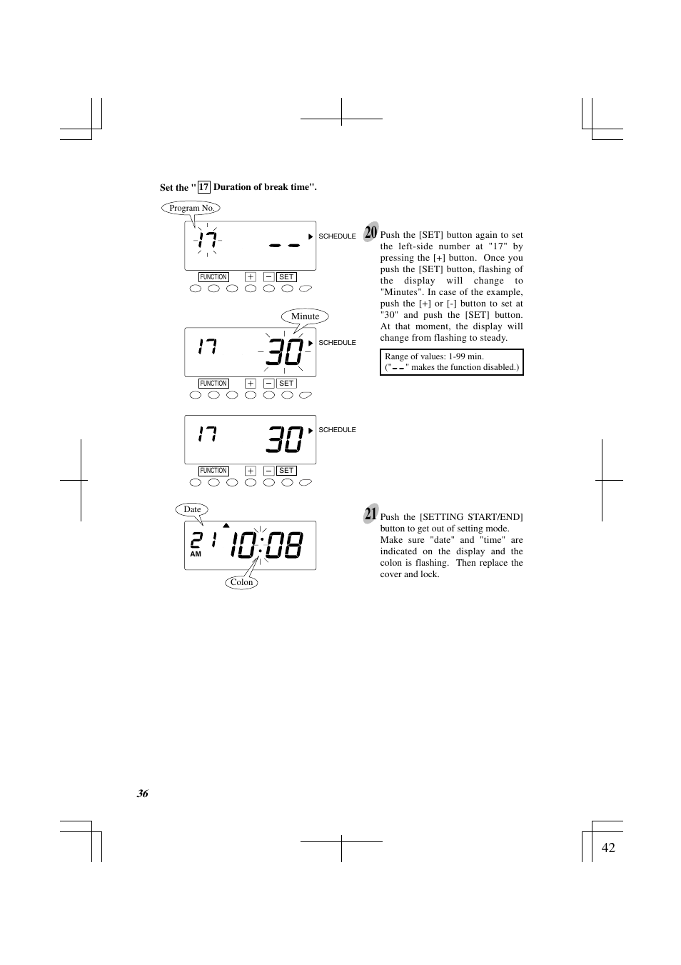Acroprint ES1000 Totalizing Payroll Recorder User Manual | Page 42 / 76