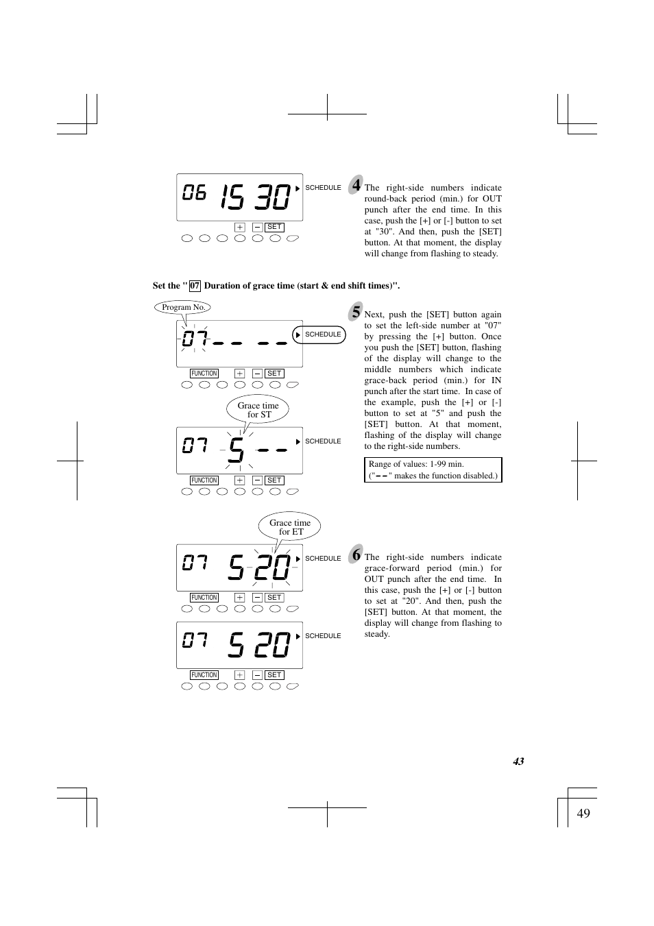 Acroprint ES1000 Totalizing Payroll Recorder User Manual | Page 49 / 76