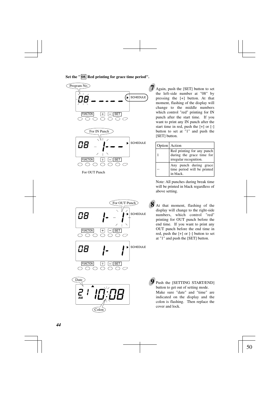 Acroprint ES1000 Totalizing Payroll Recorder User Manual | Page 50 / 76