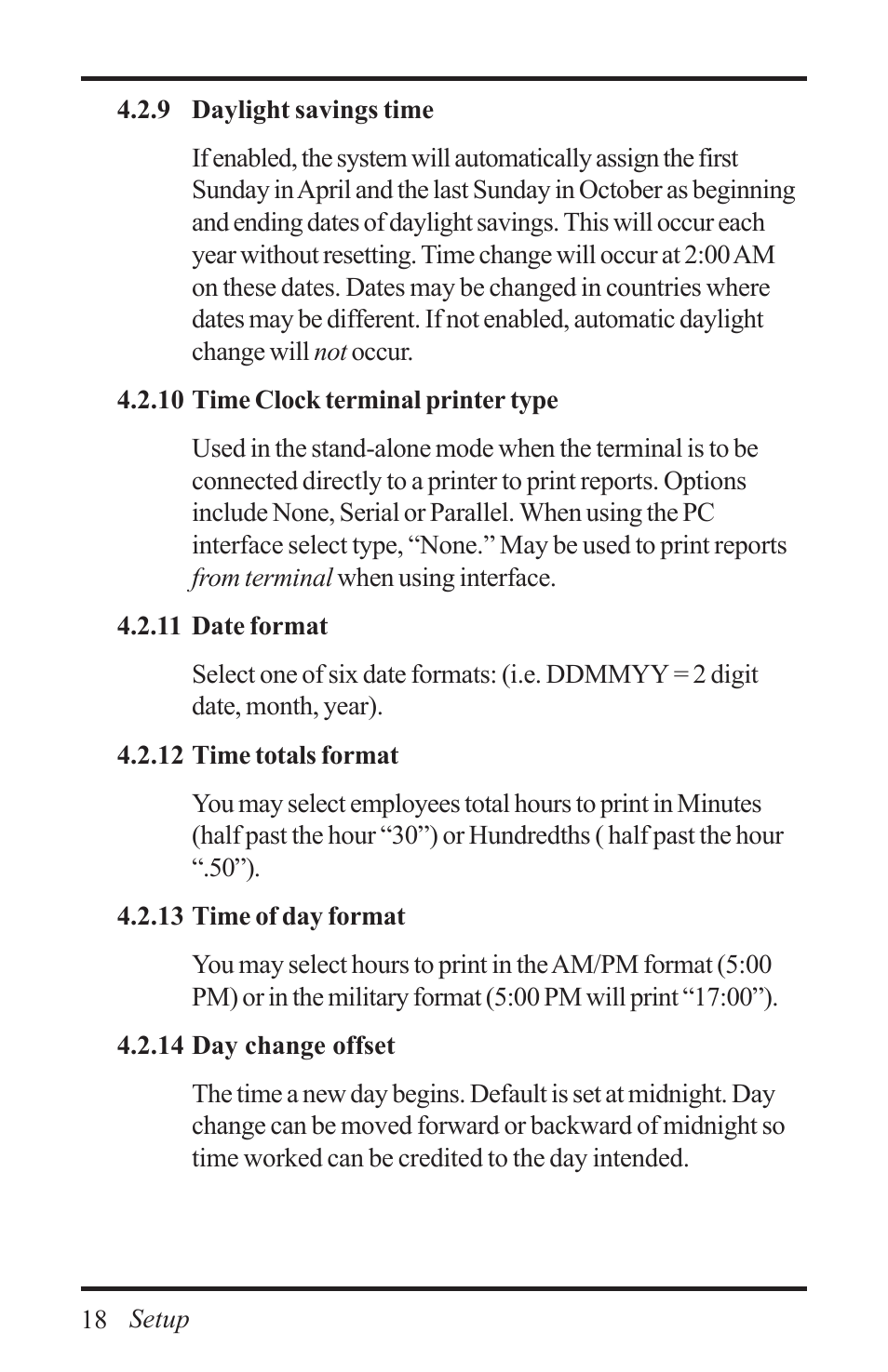 Acroprint Time Q +Plus User Manual | Page 18 / 56