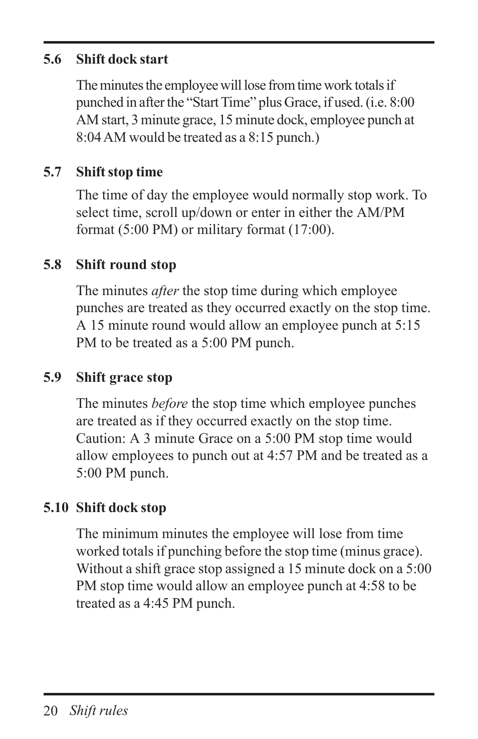 Acroprint Time Q +Plus User Manual | Page 20 / 56