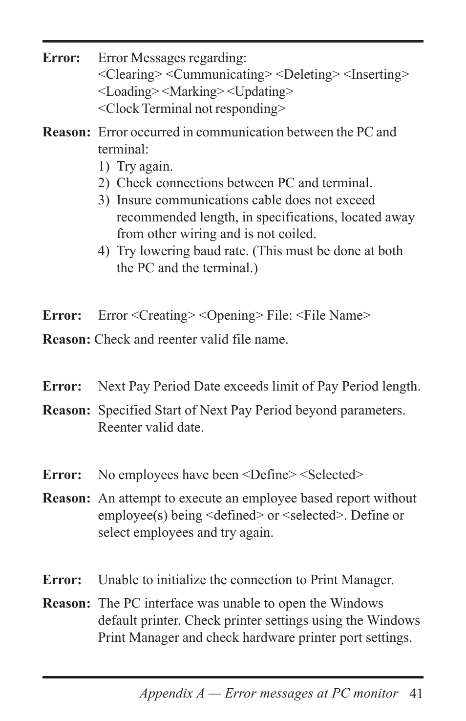 Acroprint Time Q +Plus User Manual | Page 41 / 56