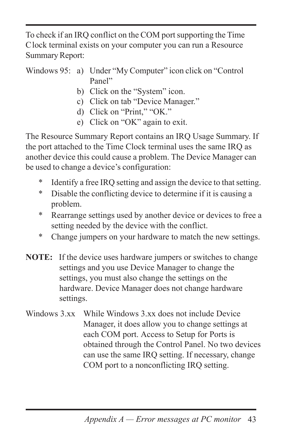 Acroprint Time Q +Plus User Manual | Page 43 / 56