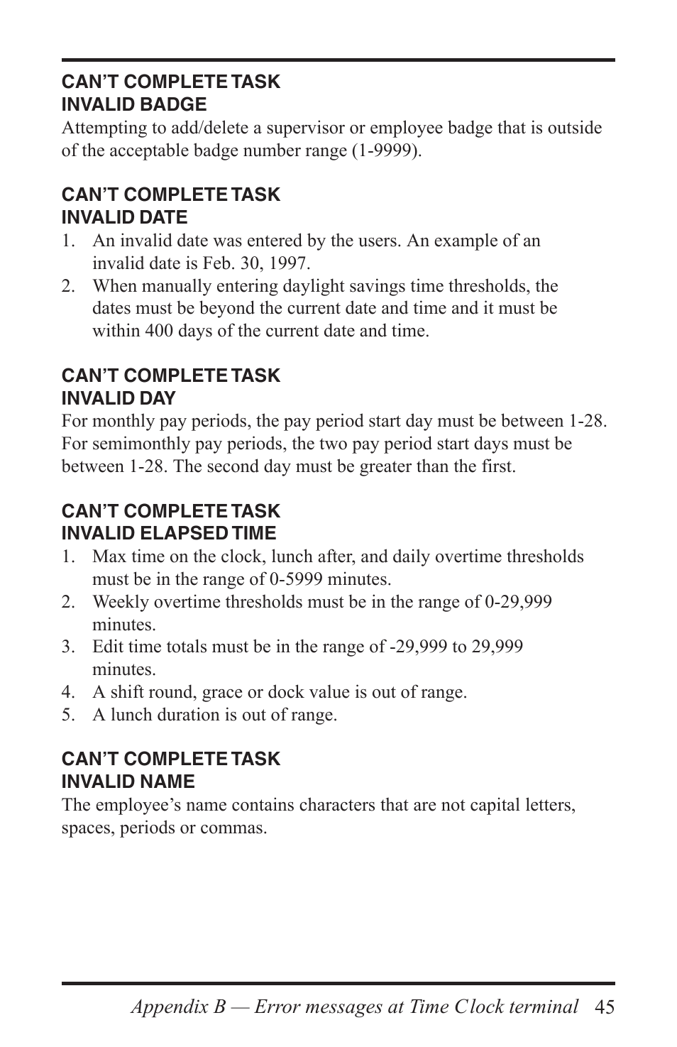 Acroprint Time Q +Plus User Manual | Page 45 / 56