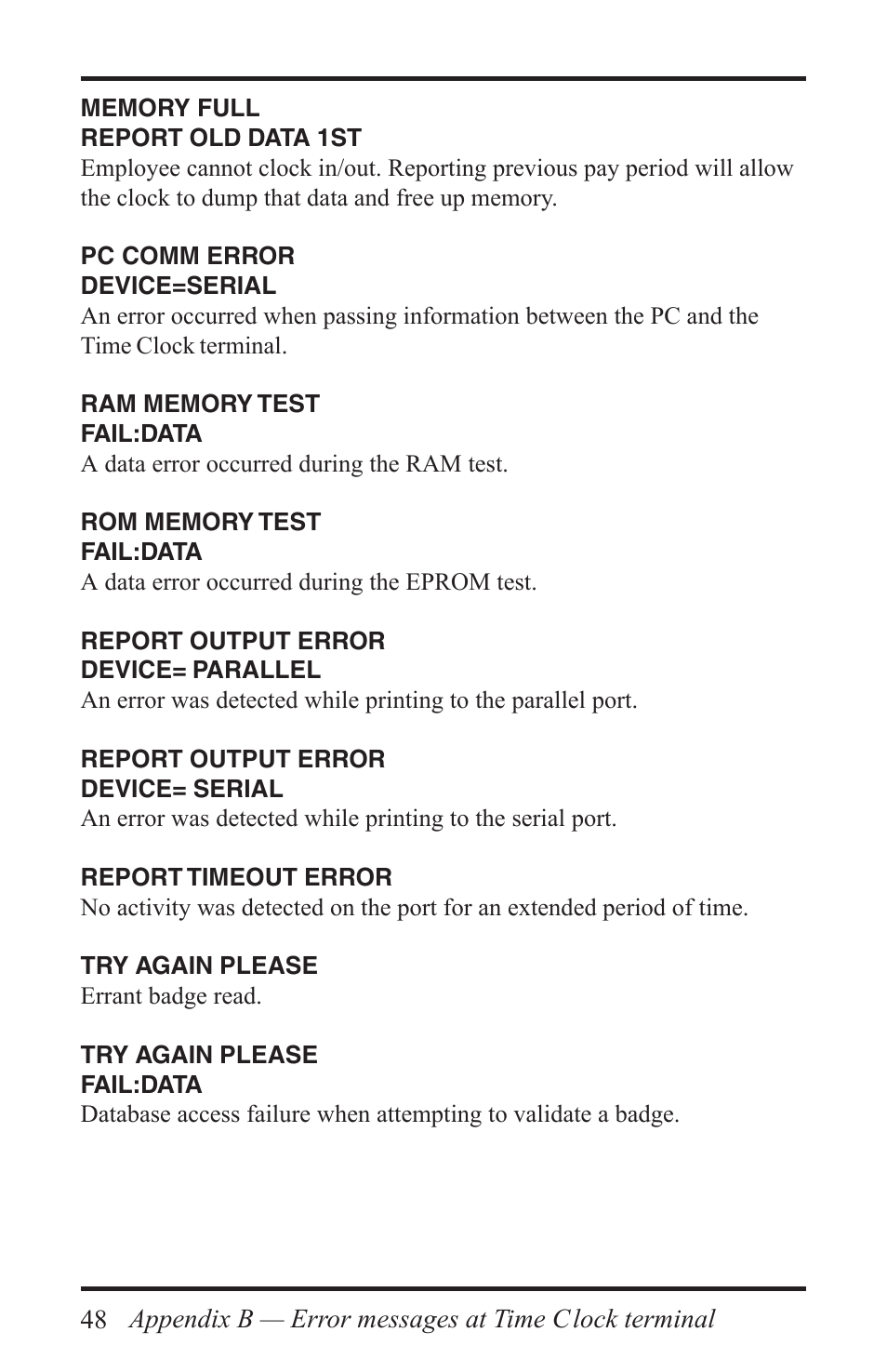 Acroprint Time Q +Plus User Manual | Page 48 / 56