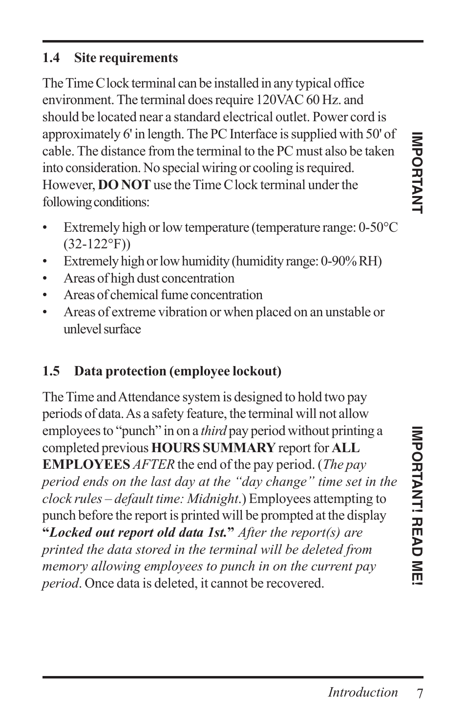 Acroprint Time Q +Plus User Manual | Page 7 / 56
