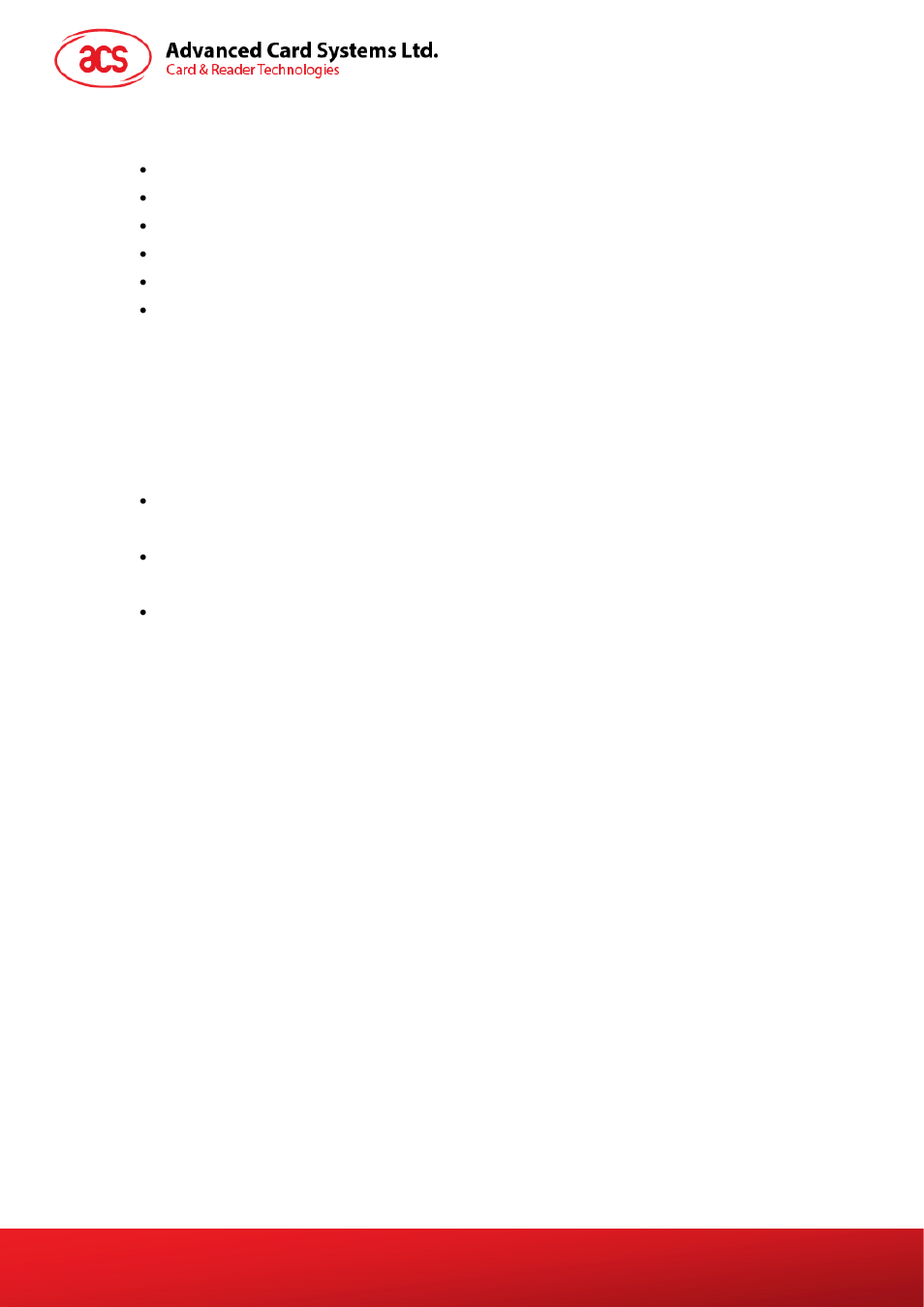 Features | ACS ACR101 SIMicro (CCID) User Manual | Page 4 / 19