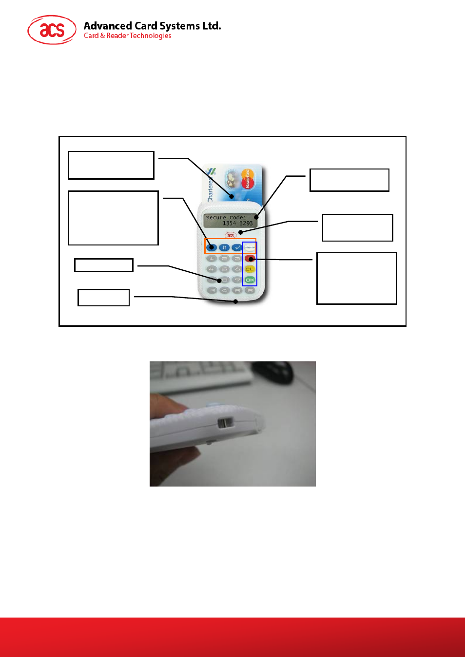 Apg8201 pinhandy, Device and parts, Figure 1 | Apg8201 main components, Figure 2, Apg8201 string holder | ACS APG8201 PINhandy 1 OTP Generator User Manual | Page 4 / 14