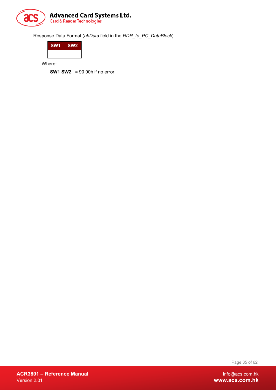 ACS ACR3801 Smart Card Reader User Manual | Page 35 / 62