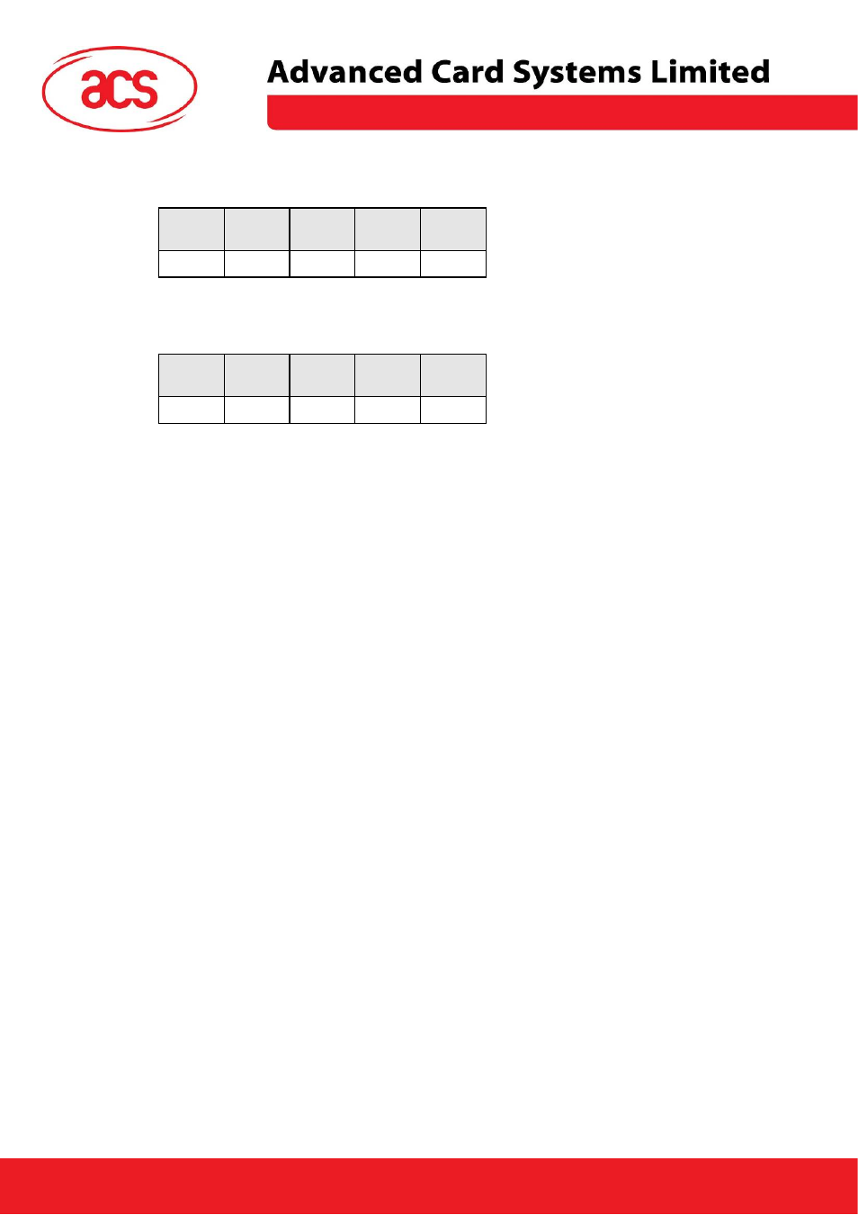 Transmission protocol, Acr30 | ACS ACK30 Smart Keyboard User Manual | Page 17 / 44
