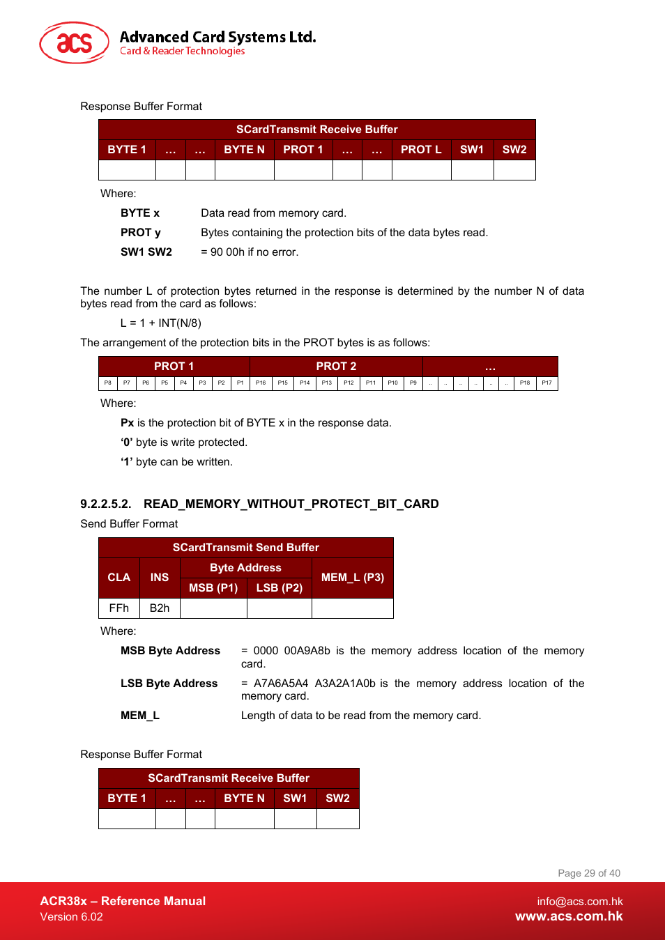 Read_memory_without_protect_bit_card | ACS ACR38 SAM Smart Card Reader User Manual | Page 29 / 40