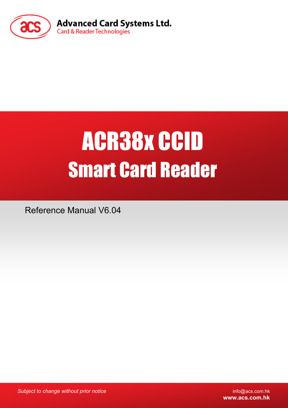 ACS ACR38K Smart Keyboard User Manual | 58 pages