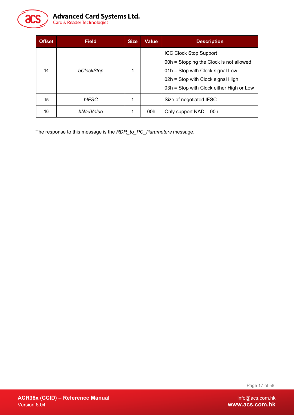 ACS ACR38K Smart Keyboard User Manual | Page 17 / 58