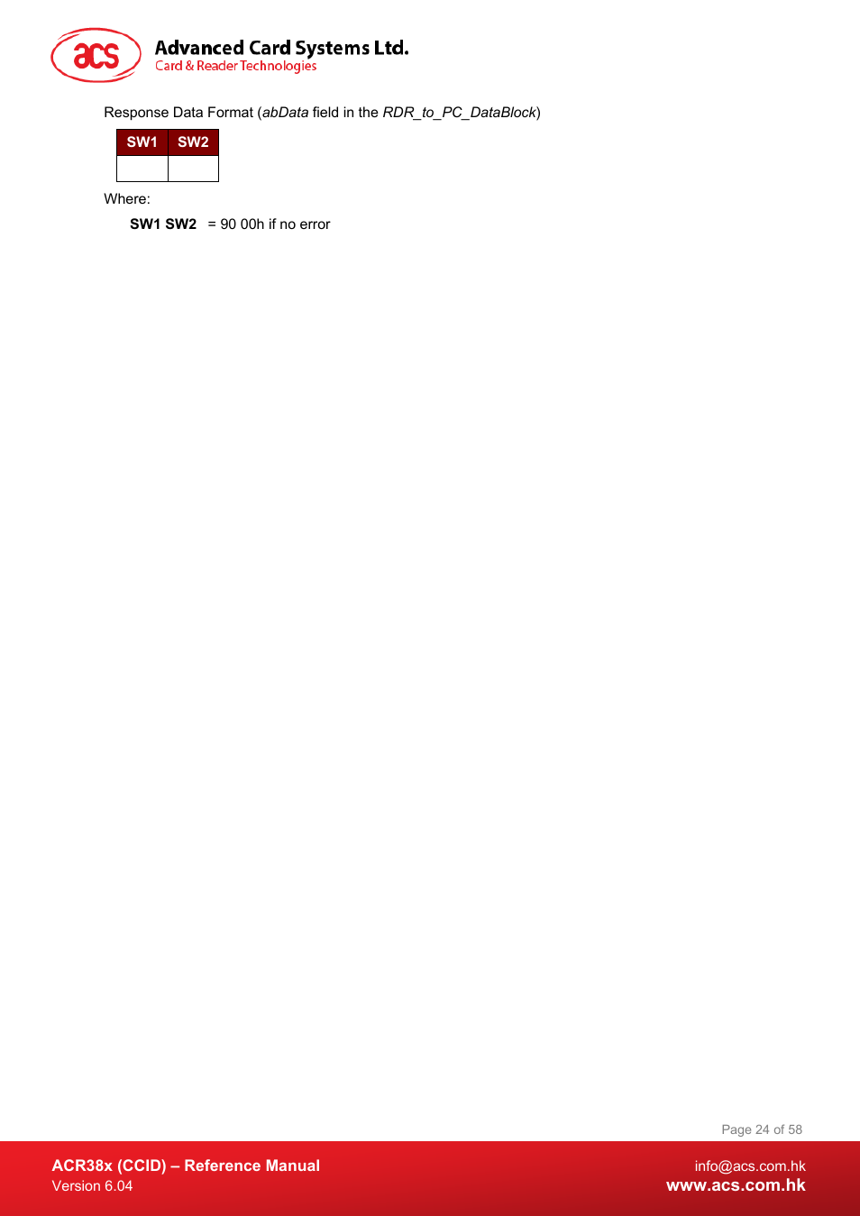 ACS ACR38K Smart Keyboard User Manual | Page 24 / 58