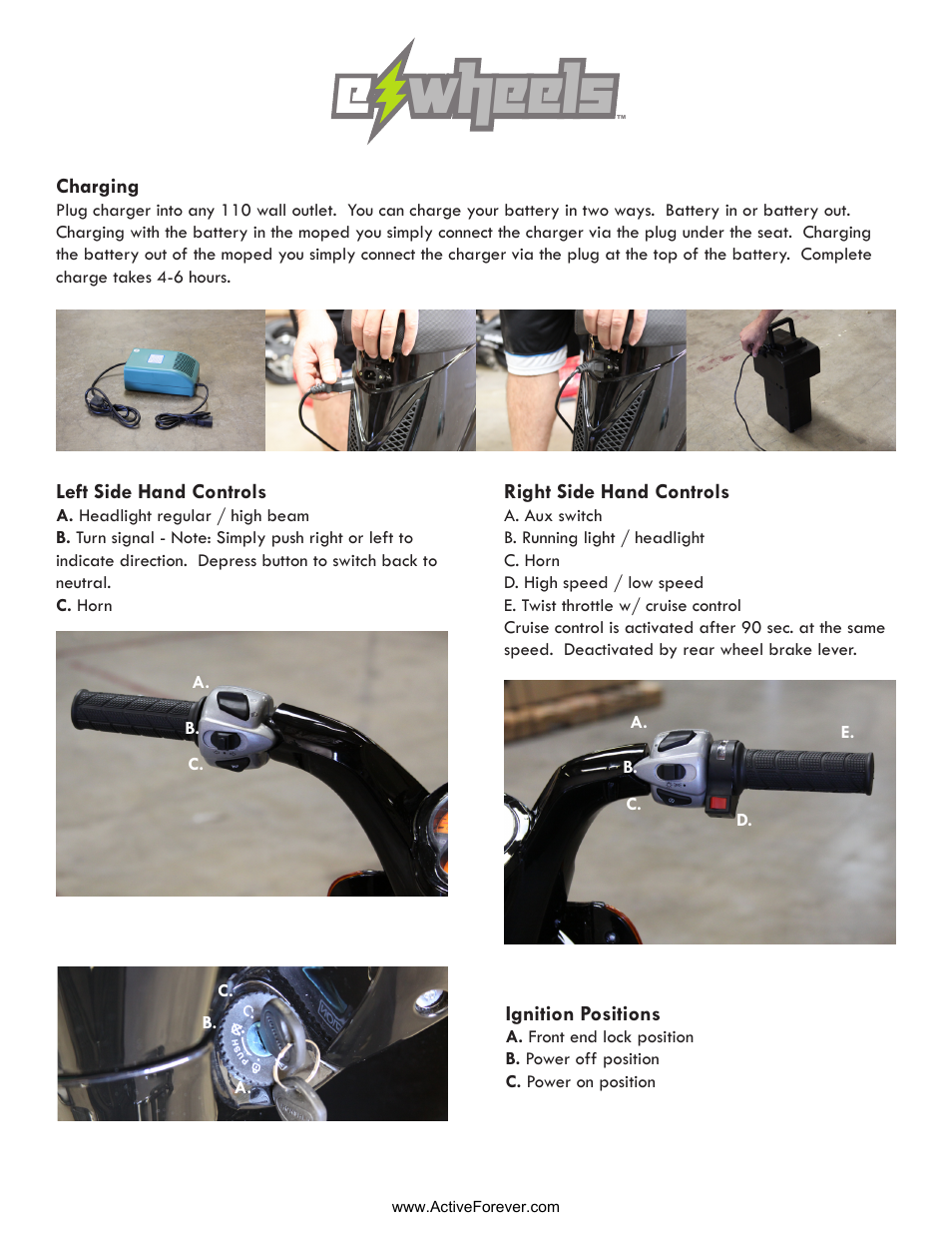E wheels e wheels | Activeforever eWheels Commute Moped 600 Watt User Manual | Page 2 / 4