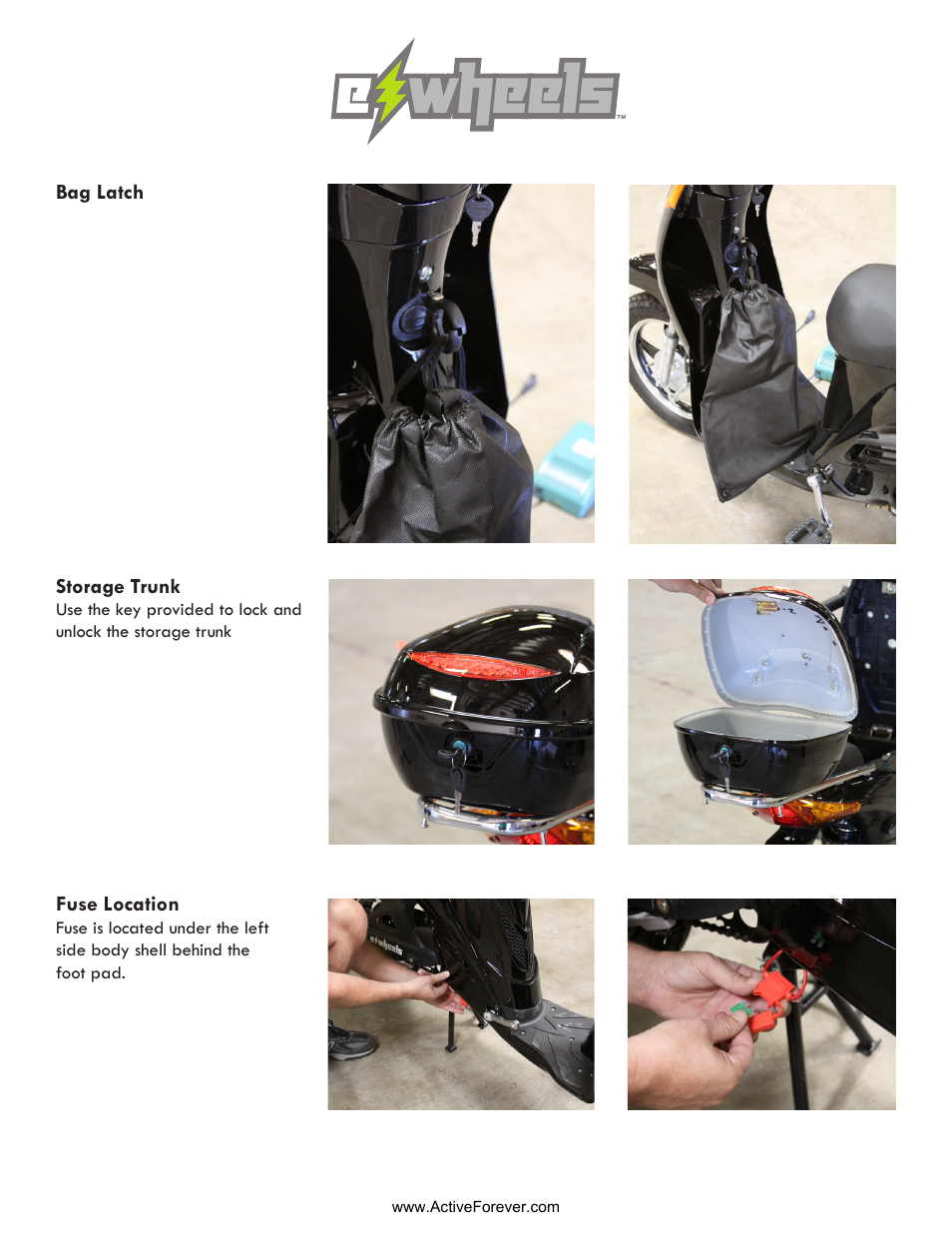E wheels e wheels | Activeforever eWheels Commute Moped 600 Watt User Manual | Page 4 / 4